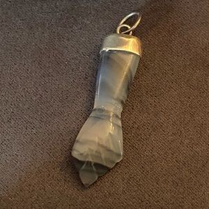 Figa carved out of banded agate